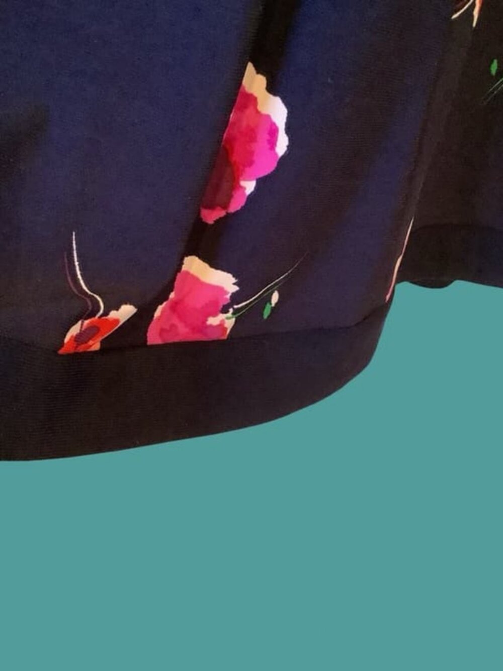 Dress Navy Floral Knee